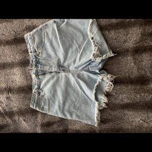 Never worn fashion nova Jean shorts